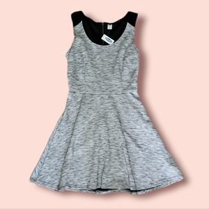 Black and gray flared dress from Old Navy